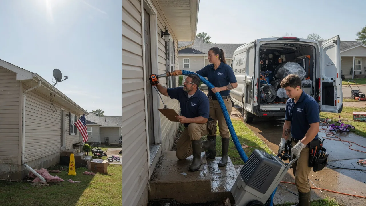 Ceiling Water Damage Restoration in Russiaville, IN near me